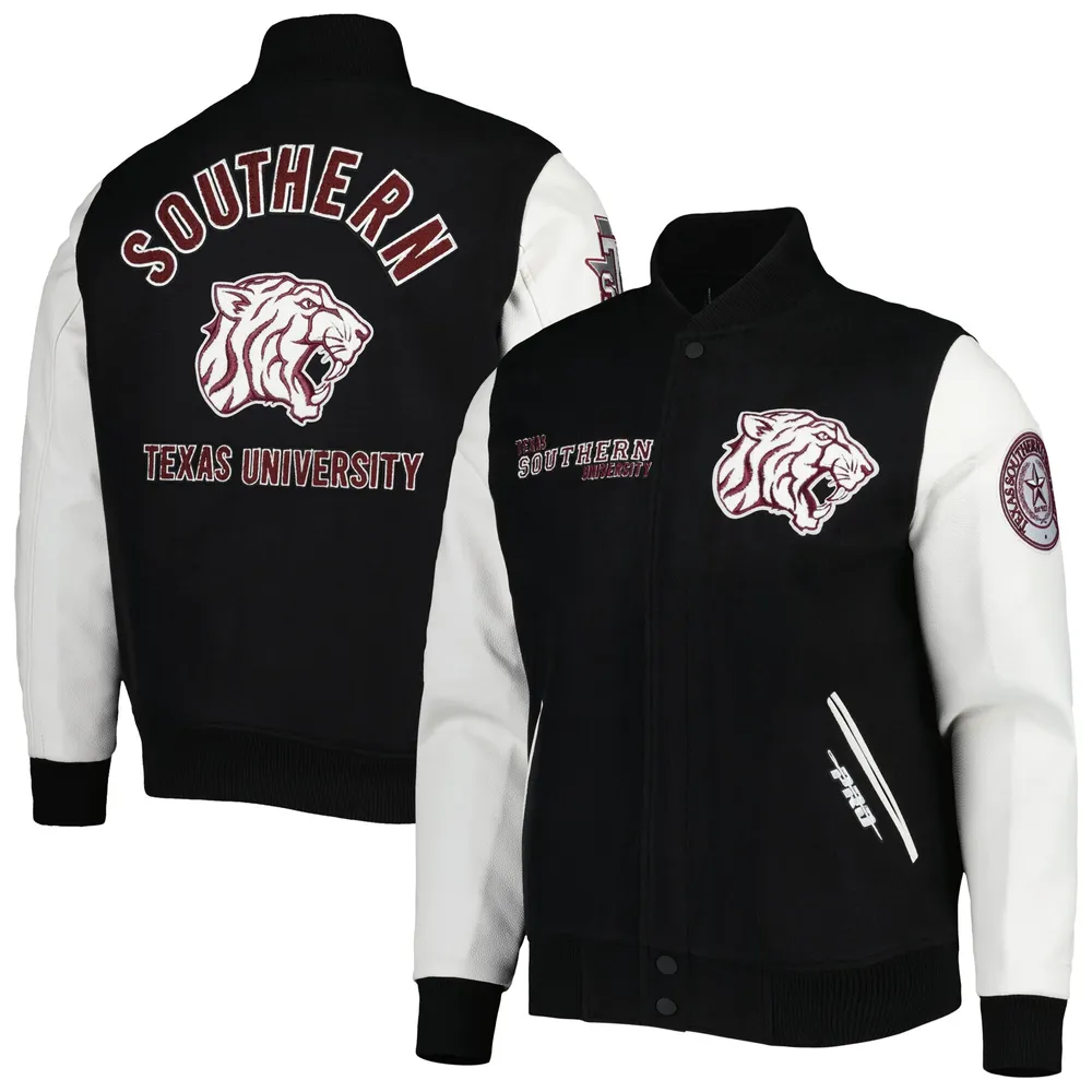 Pro Standard Tigers Classic Wool Full-Zip Varsity Jacket - Men's