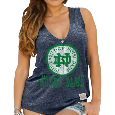 Original Retro Brand Notre Dame Relaxed Henley Tank - Women's