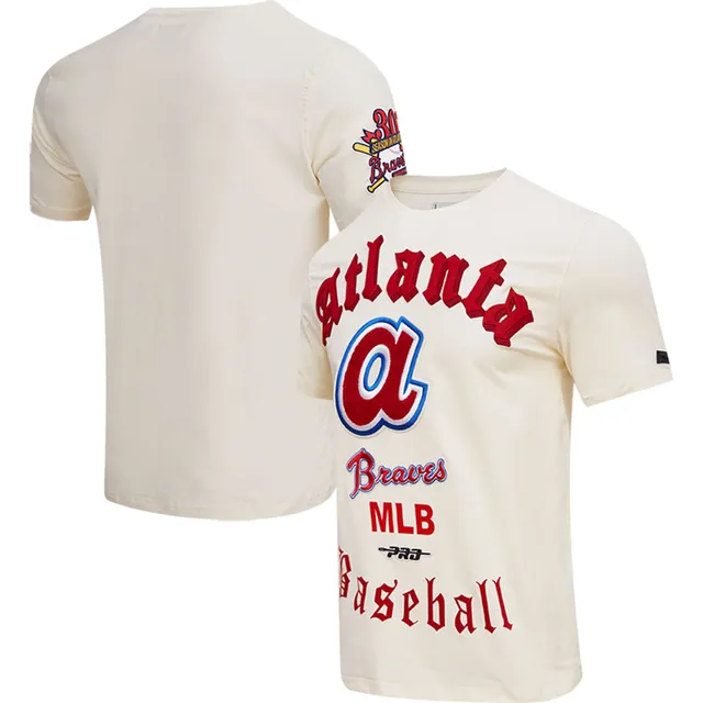 Chipper Jones Braves T-Shirt from Homage. | Navy | Vintage Apparel from Homage.