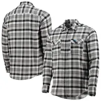 Antigua Panthers Ease Long Sleeve Button-Up Shirt - Men's