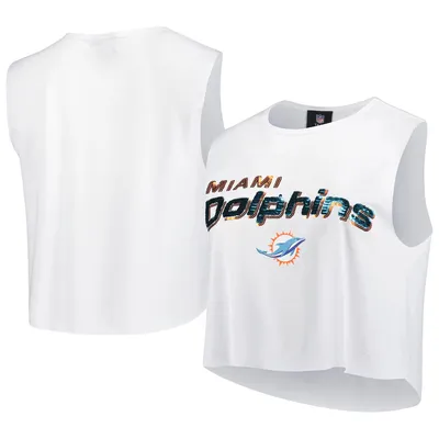 Cuce Dolphins Sequin Cropped Tank Top - Women's