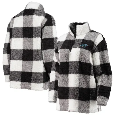 G-III Panthers Sherpa Plaid Quarter-Zip Jacket - Women's