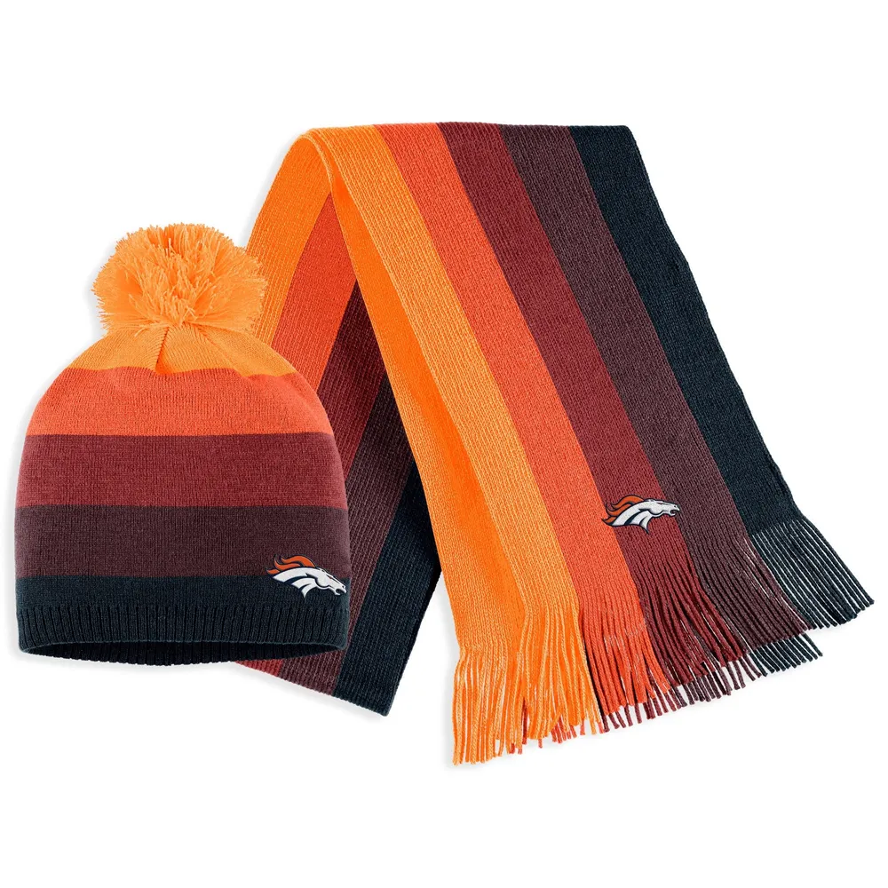 WEAR by Erin Andrews Broncos Pom Knit Hat & Scarf Set - Women's
