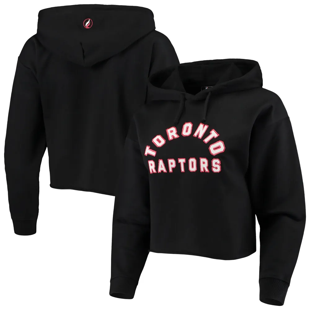 FISLL Raptors Logo Cropped Pullover Hoodie - Women's