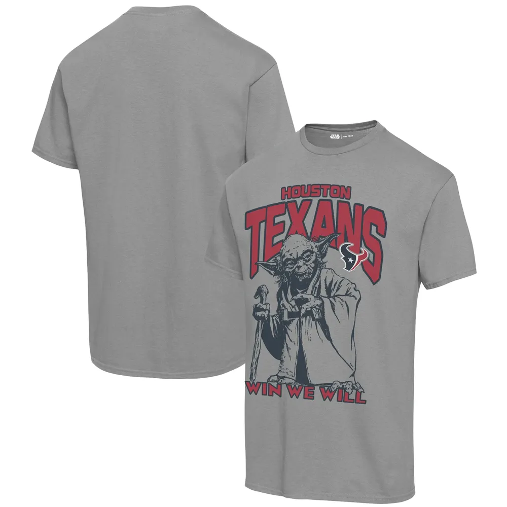 Junk Food Texans Disney Star Wars Yoda Win We Will T-Shirt - Men's