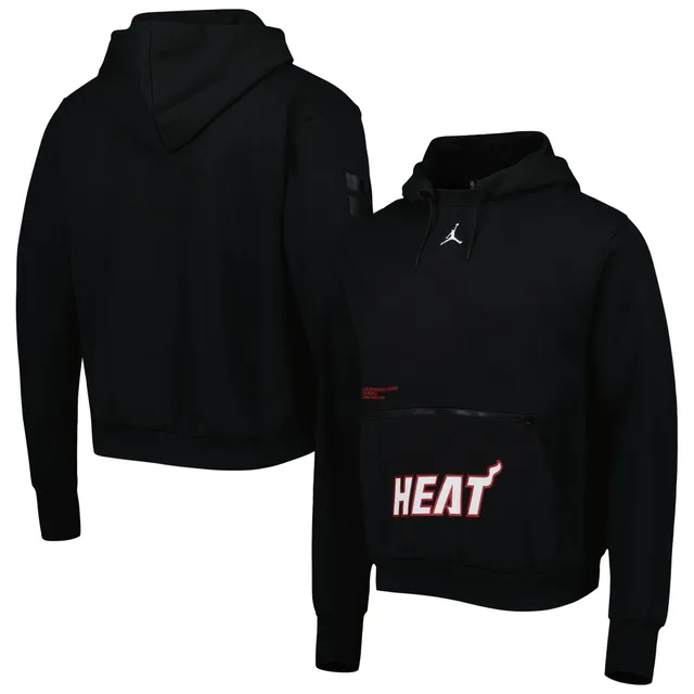 Nike Men's Miami Heat Black Fleece Courtside Statement Hoodie, XXL