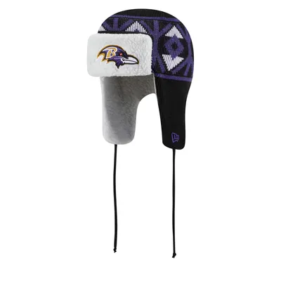 New Era Ravens Knit Trapper Hat - Men's