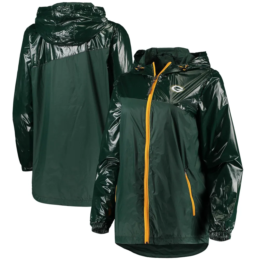 G-III Packers Backfield Raglan Full-Zip Track Jacket - Women's