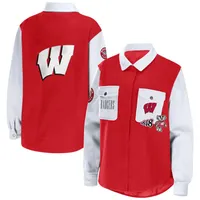 WEAR by Erin Andrews Wisconsin Button-Up Shirt Jacket - Women's