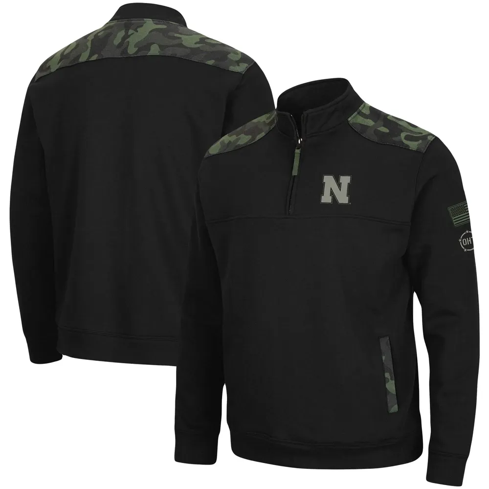 Colosseum Nebraska OHT Commo Fleece Quarter-Zip Jacket - Men's