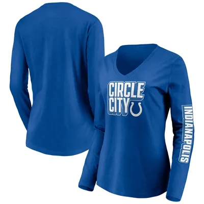 Fanatics Colts Hometown V-Neck Long Sleeve T-Shirt - Women's