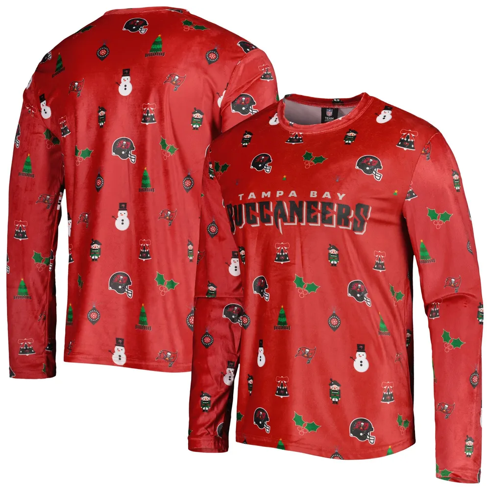 Forever Collectible Buccaneers Holiday Repeat Long Sleeve T-Shirt - Men's