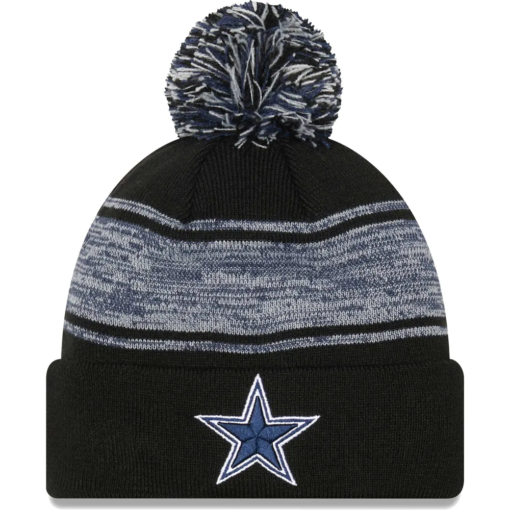 Men's New Era Black Dallas Cowboys 2023 Salute To Service Cuffed Knit Hat