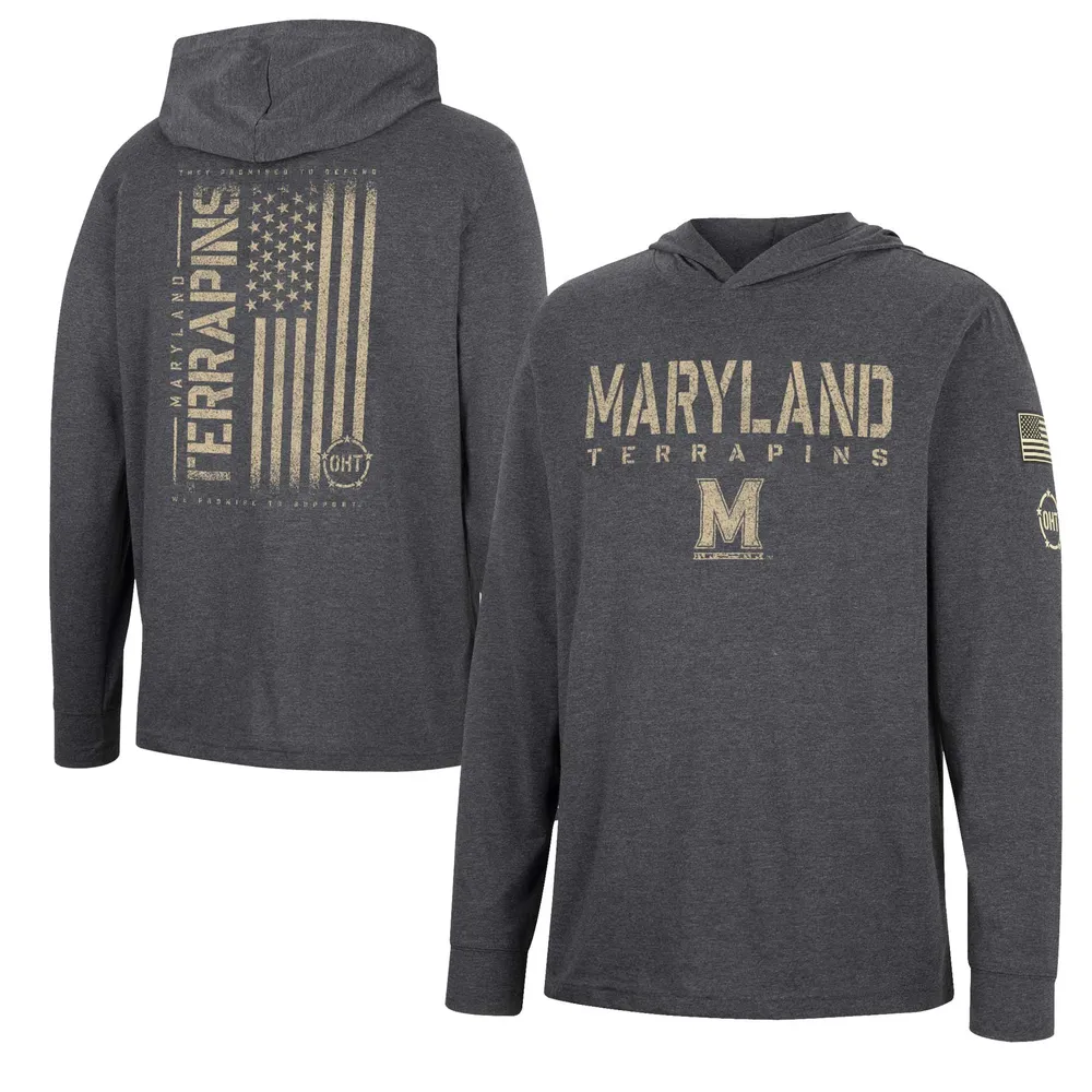 Colosseum Maryland Team OHT Hoodie Long Sleeve T-Shirt - Men's