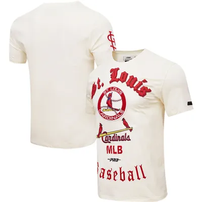 Men's Pro Standard Cream Tampa Bay Rays Cooperstown Collection Old English T-Shirt Size: Small