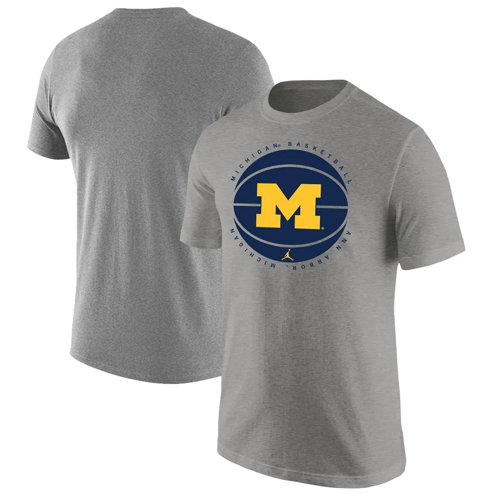 Jordan Michigan Basketball Logo T-Shirt - Men's