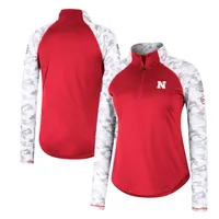 Colosseum Nebraska OHT Flash Raglan Quarter-Zip Jacket - Women's