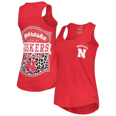 Pressbox Nebraska Sanders Animal Print Tank Top - Women's