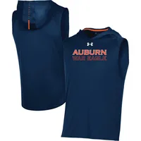 Under Armour Auburn Sideline Sleeveless Pullover Hoodie - Men's