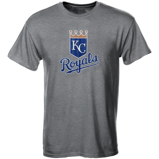 Kansas City Royals Tiny Turnip Youth Teddy Boy 3/4-Sleeve Raglan T-Shirt -  White/Royal