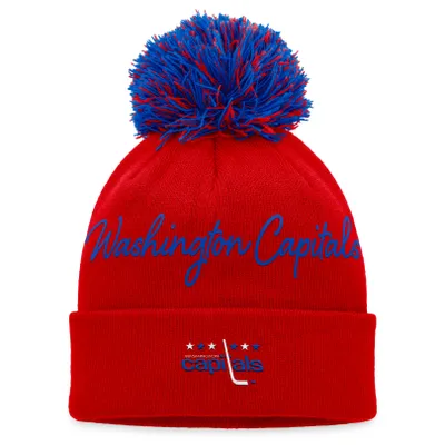 Fanatics Capitals Retro Script Knit Hat - Women's