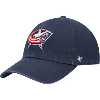 47 Brand Blue Jackets Team Clean Up Adjustable Hat - Men's