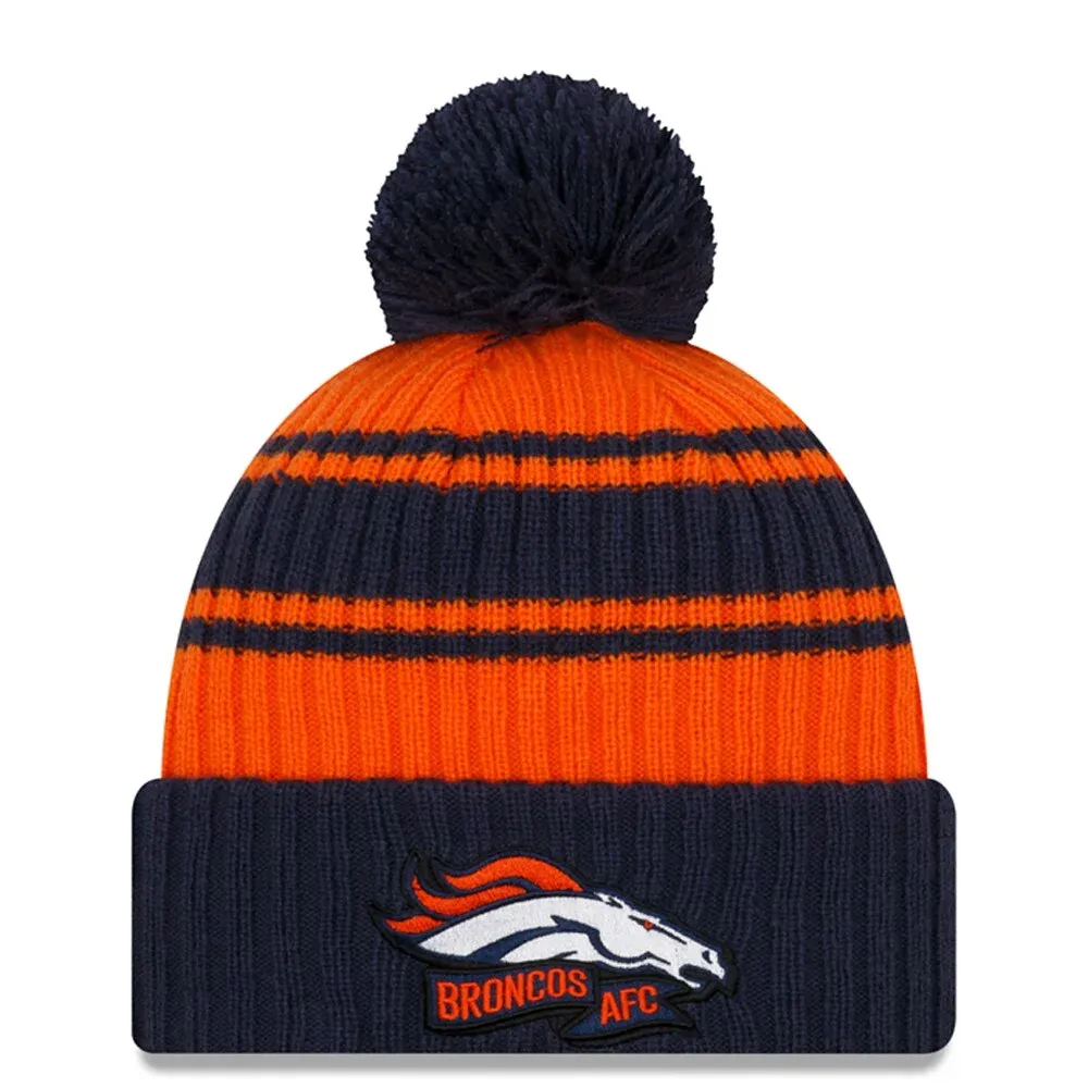 Denver Broncos Men's New Era Cuffed Pom Knit Hat