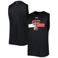 Under Armour Texas Tech Logo Striped Tank Top - Men's