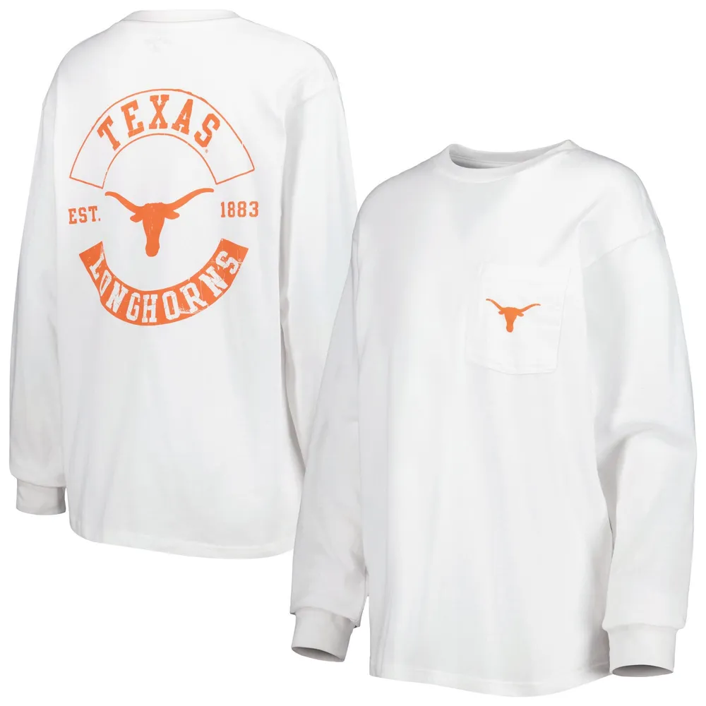 League Collegiate Wear Texas Oversized Pocket Long Sleeve T-Shirt - Women's