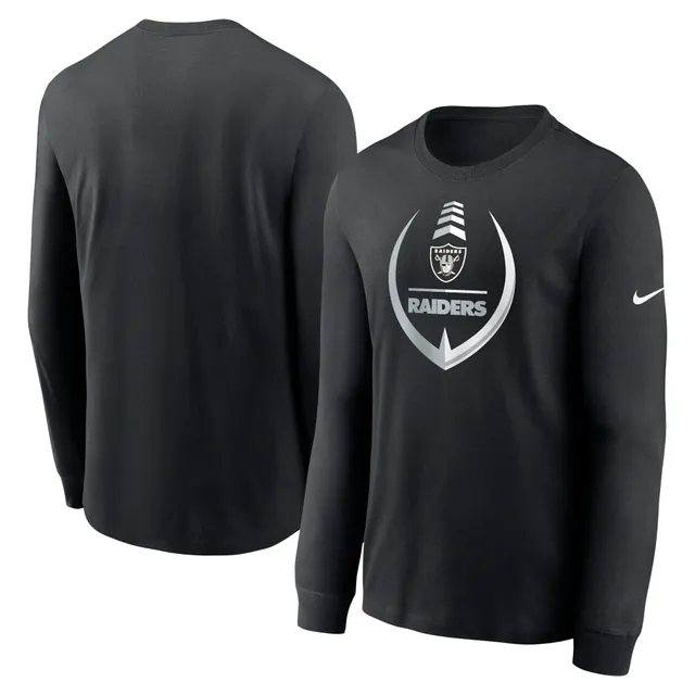 Nike Men's Las Vegas Raiders Rewind Essential T-Shirt - Black - L Each