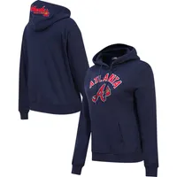 Pro Standard Braves Classic Fleece Pullover Hoodie - Women's