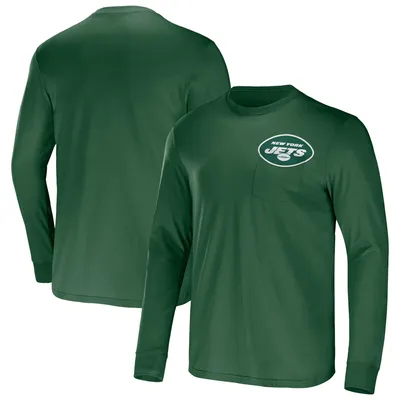 NFL x Darius Rucker Collection by Fanatics Jets Team Long Sleeve Pocket T-Shirt - Men's