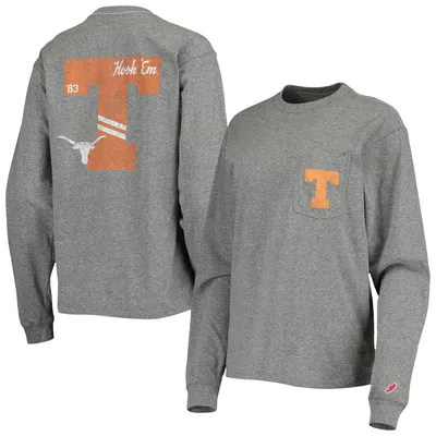 League Collegiate Wear Texas Pocket Oversized Long Sleeve T-Shirt - Women's