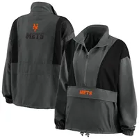 WEAR by Erin Andrews Mets Packable Half-Zip Jacket - Women's