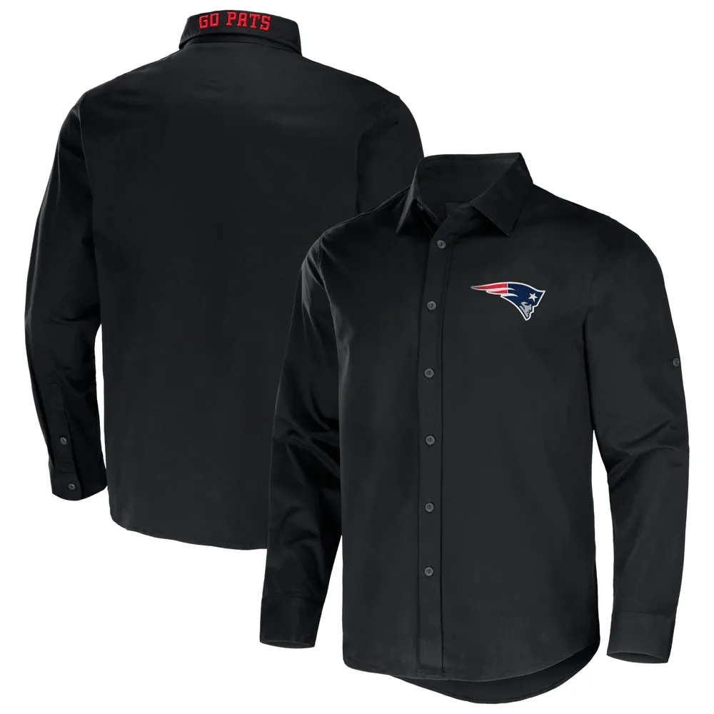 NFL x Darius Rucker Collection by Fanatics Patriots Convertible Long Sleeve Button-Up Shirt - Men's