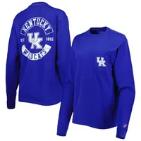 League Collegiate Wear Kentucky Oversized Pocket Long Sleeve T-Shirt - Women's