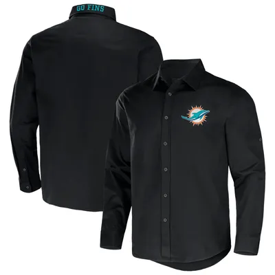 NFL x Darius Rucker Collection by Fanatics Dolphins Convertible Long Sleeve Button-Up Shirt - Men's