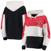 Soft as a Grape Cardinals Rugby Pullover Hoodie - Women's