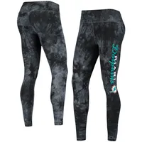 Concepts Sport Dolphins Burst Tie-Dye Leggings - Women's