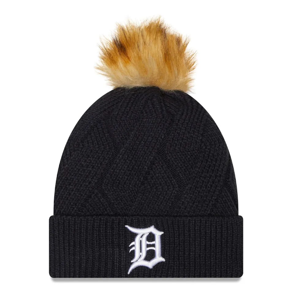 New Era Tigers Snowy Knit Hat - Women's