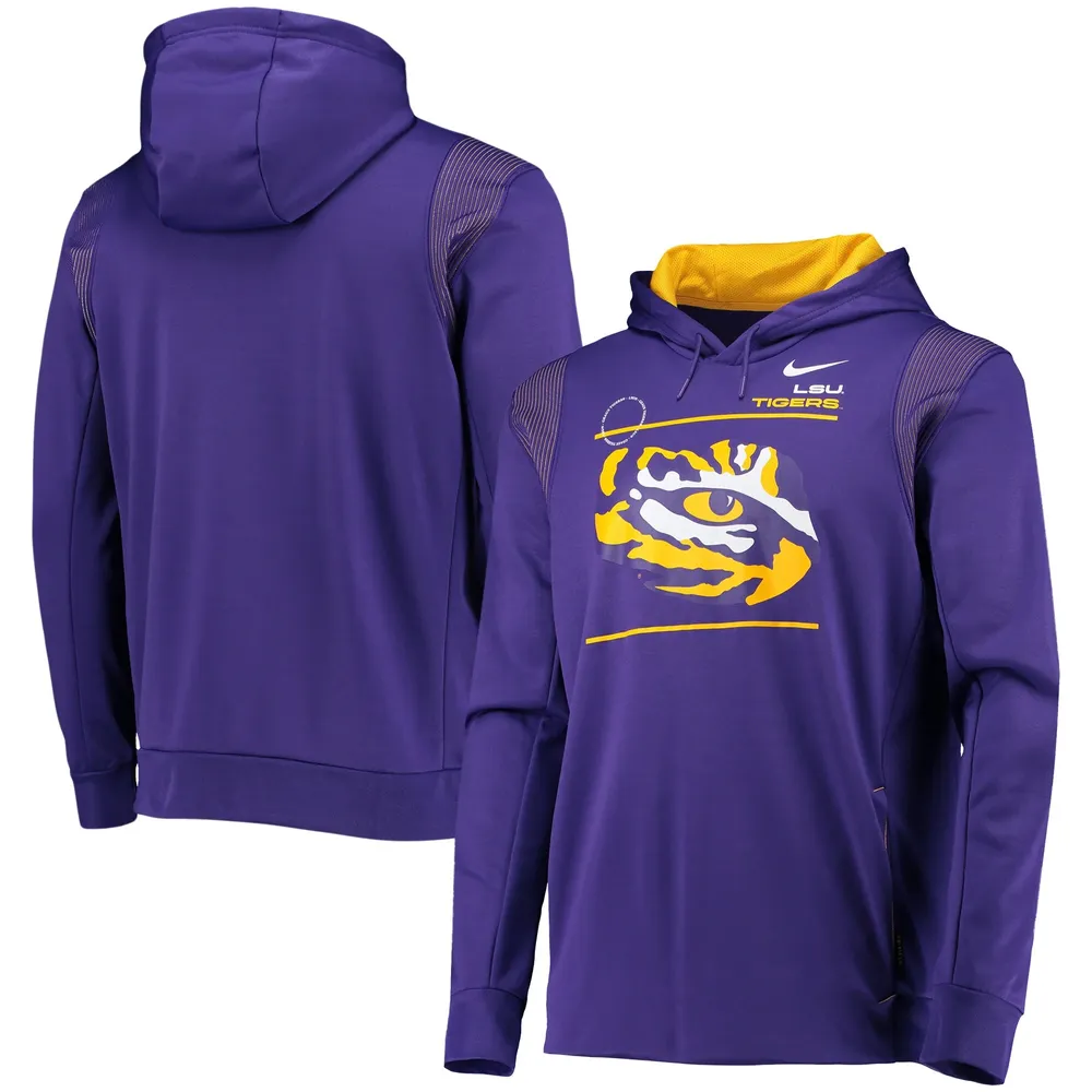 Nike LSU 2021 Team Sideline Pullover Hoodie - Men's