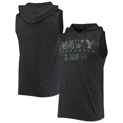 Colosseum Navy OHT Logo Hoodie Sleeveless T-Shirt - Men's