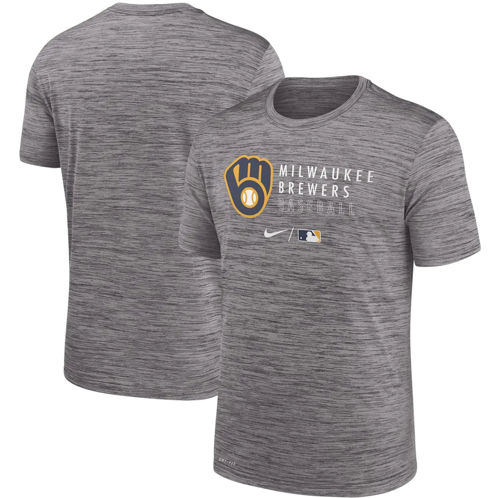 Nike Brewers Authentic Velocity Practice T-Shirt - Men's