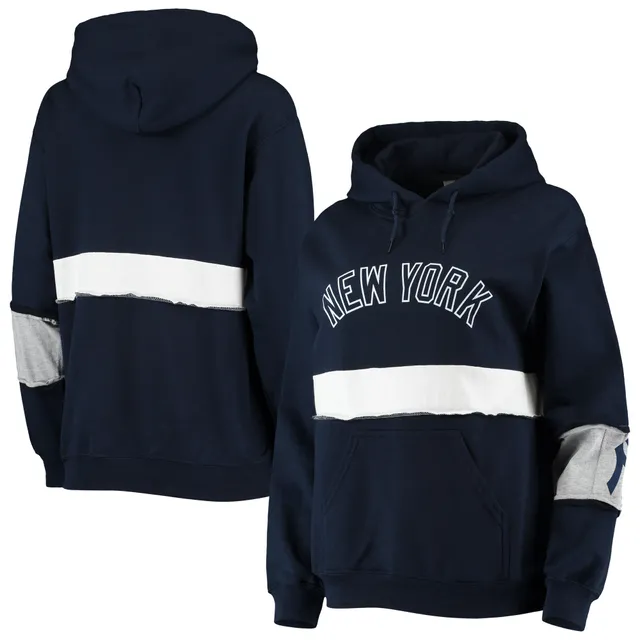 Women's Starter White/Navy New York Yankees Shutout Pullover Sweatshirt Size: Medium