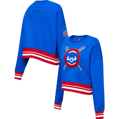 Pro Standard Cubs Mash Up Pullover Sweatshirt - Women's