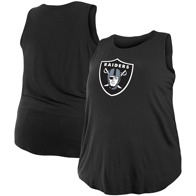 Women's New Era Black New Orleans Saints Plus Size Tank Top