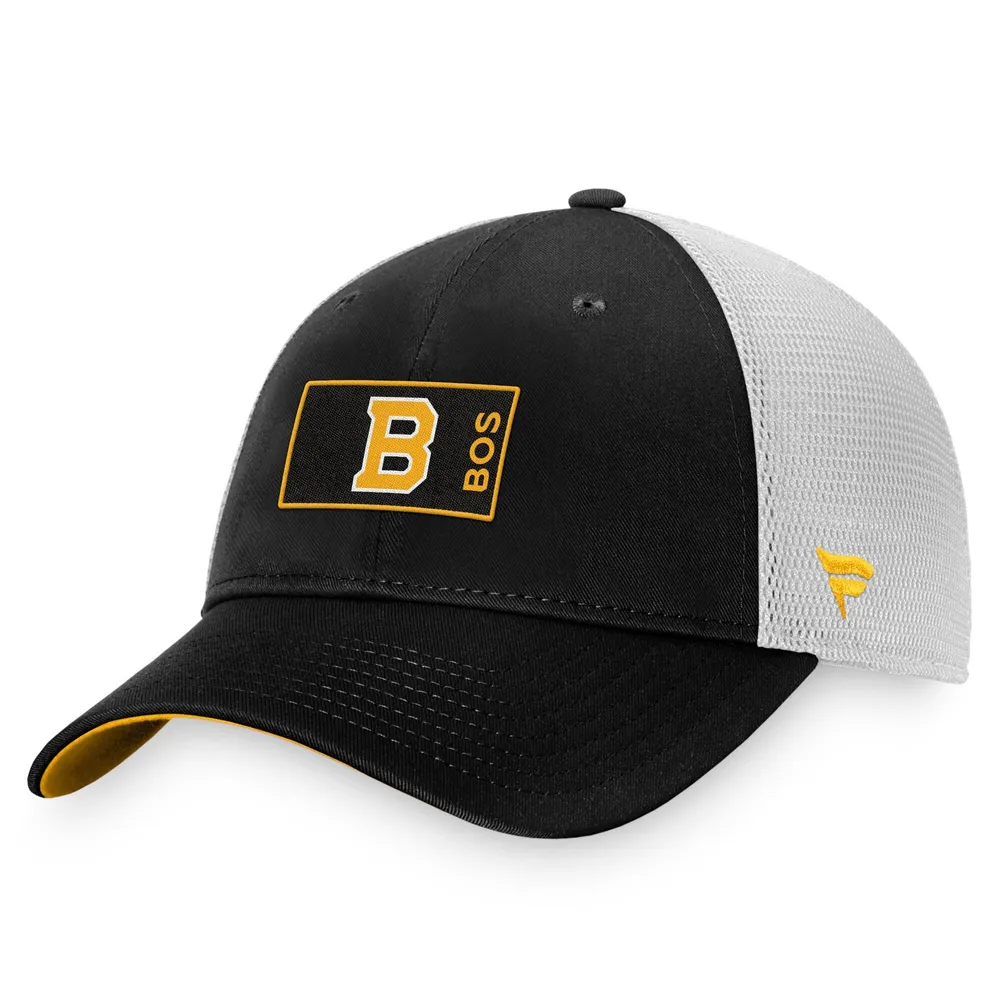 Fanatics Bruins Authentic Pro Trucker Snapback Hat - Men's