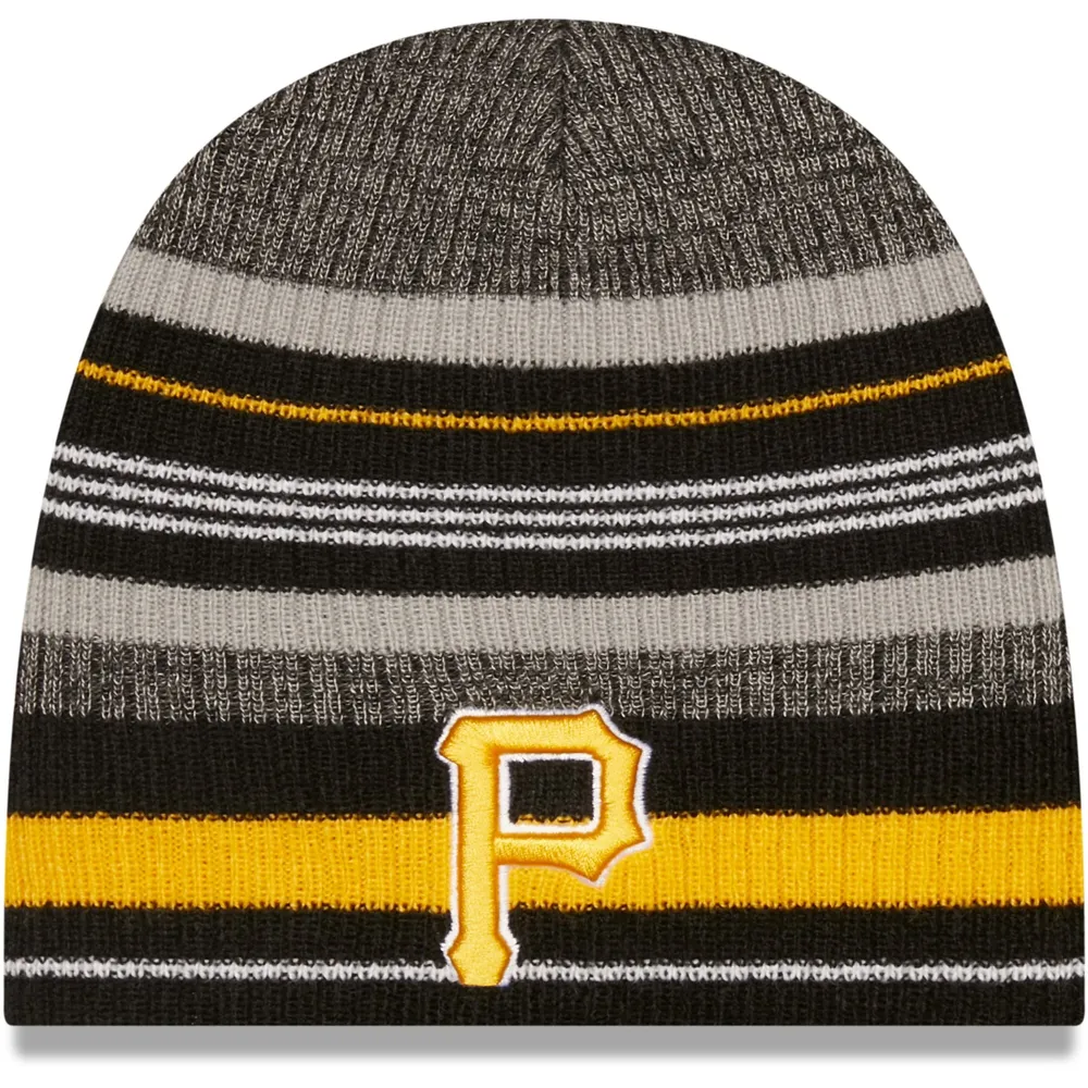 New Era Pirates Striped Beanie Hat - Men's