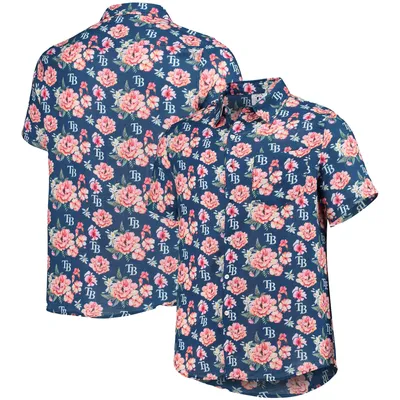 Forever Collectible Rays Floral Linen Button-Up Shirt - Men's