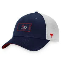 Fanatics Jets Authentic Pro Trucker Snapback Hat - Men's